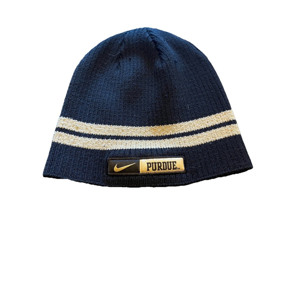 NIKE Purdue NCAA  Licensed Beanie‎ Sock Cap Ships Free Unisex One Size